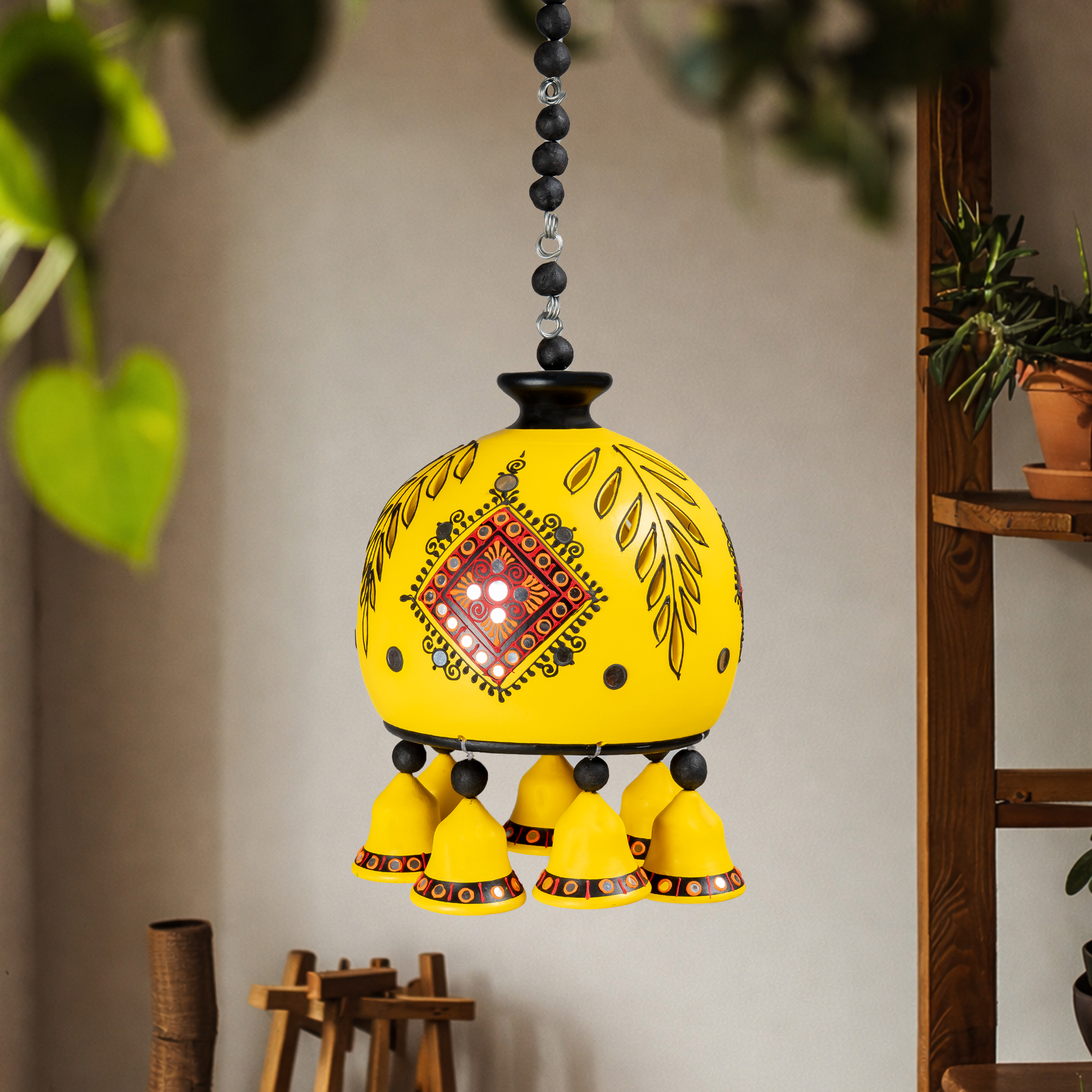 Dome Hanging Bell-YELLOW-B