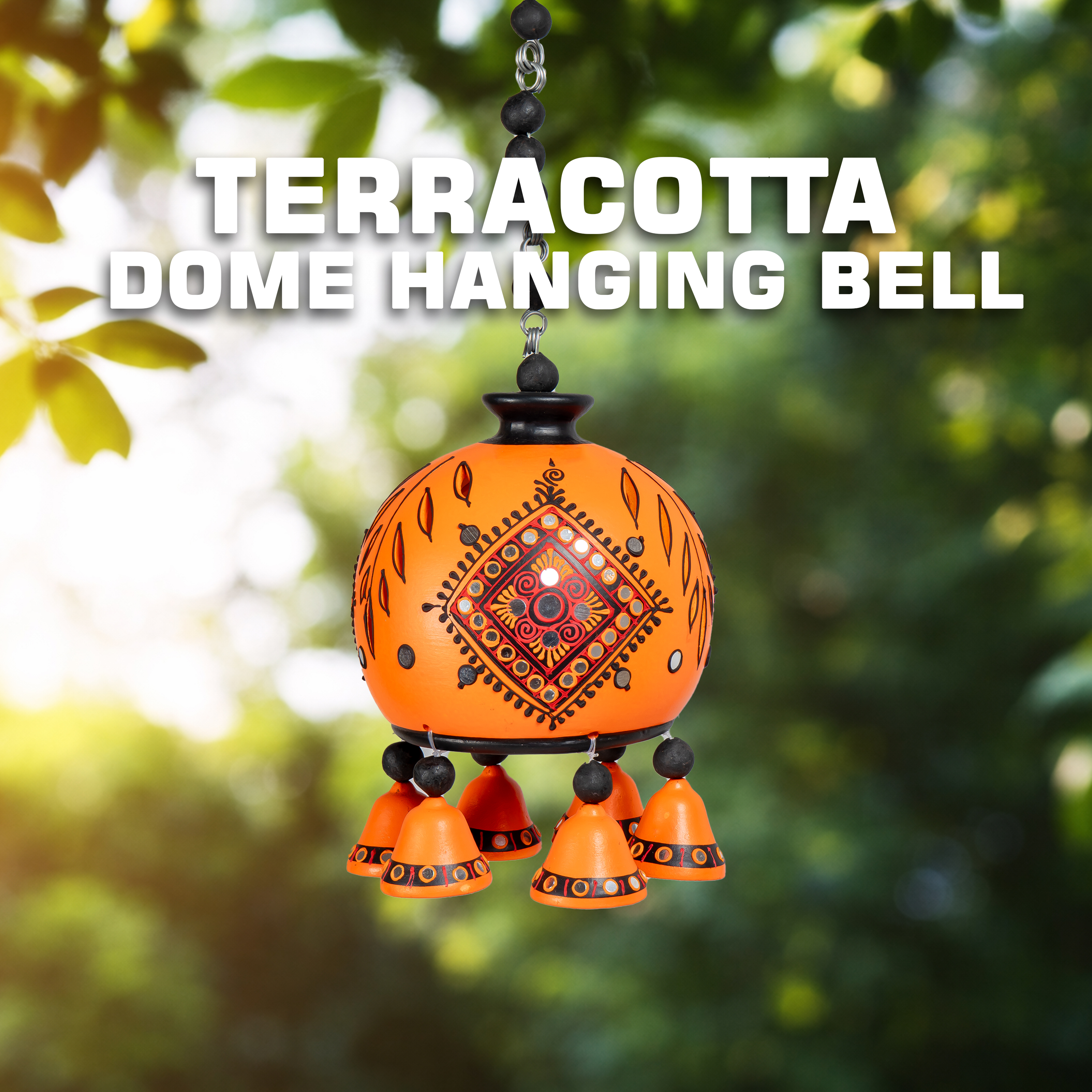 Dome Hanging Bell-ORANGE-B
