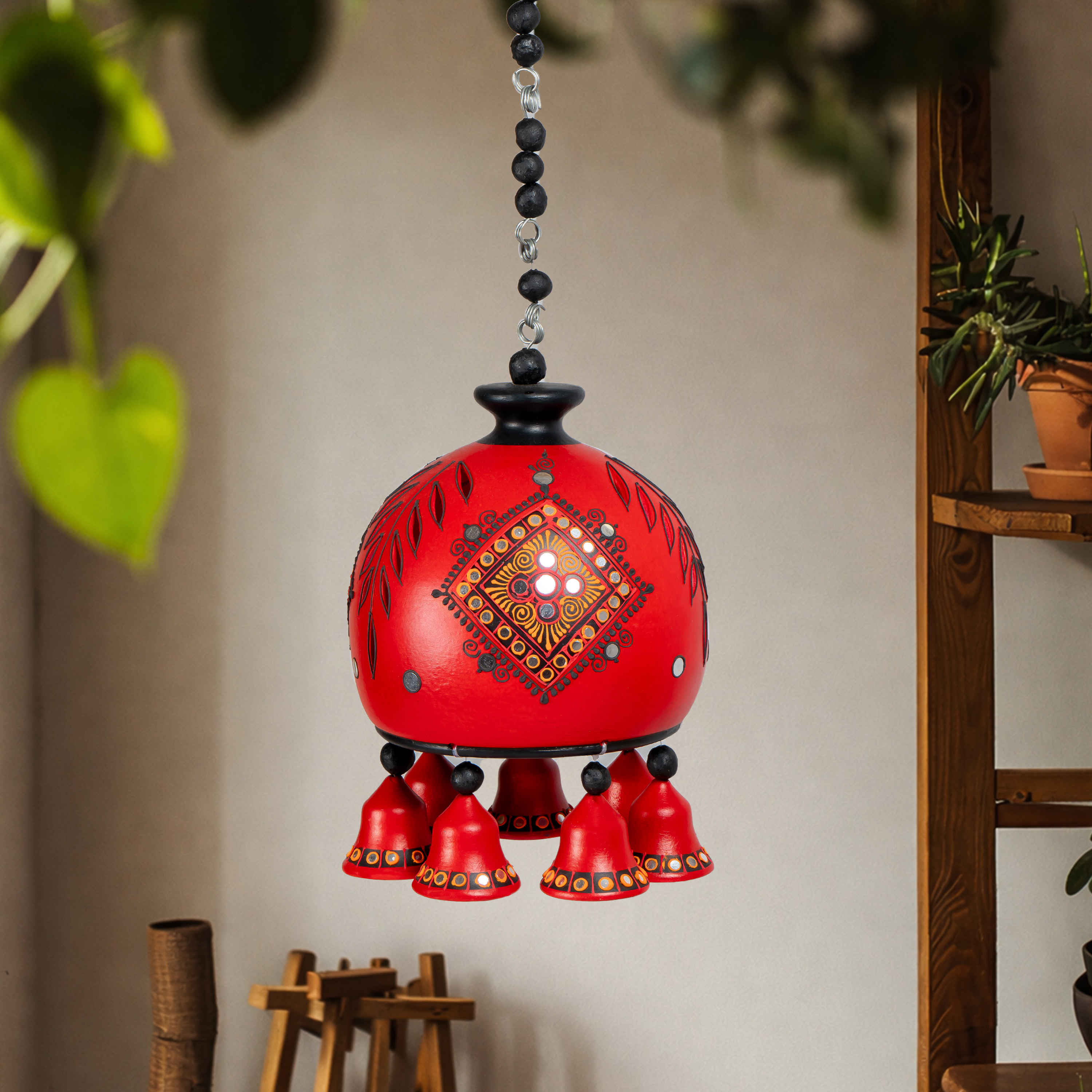 Dome Hanging Bell-RED-S
