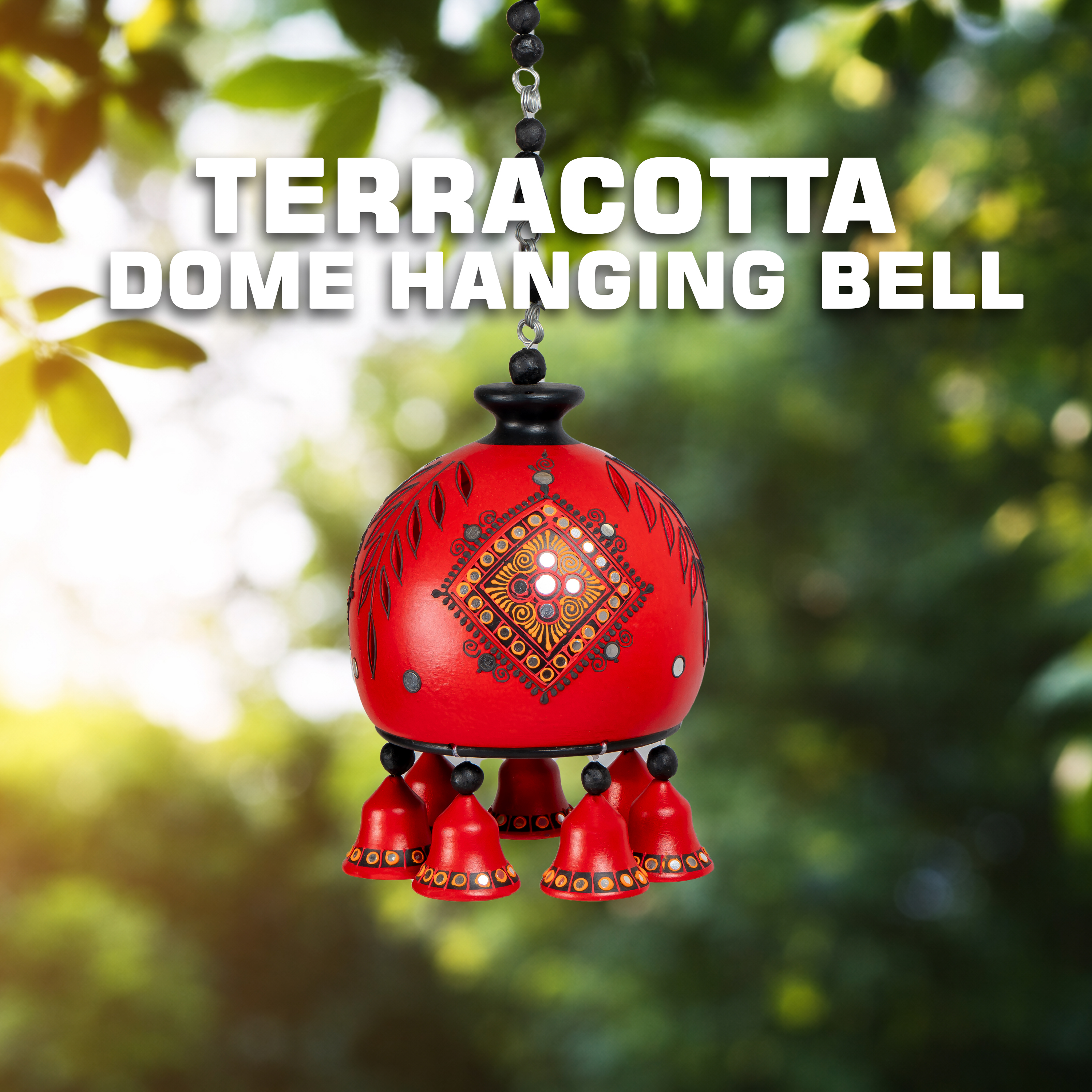 Dome Hanging Bell-RED-S