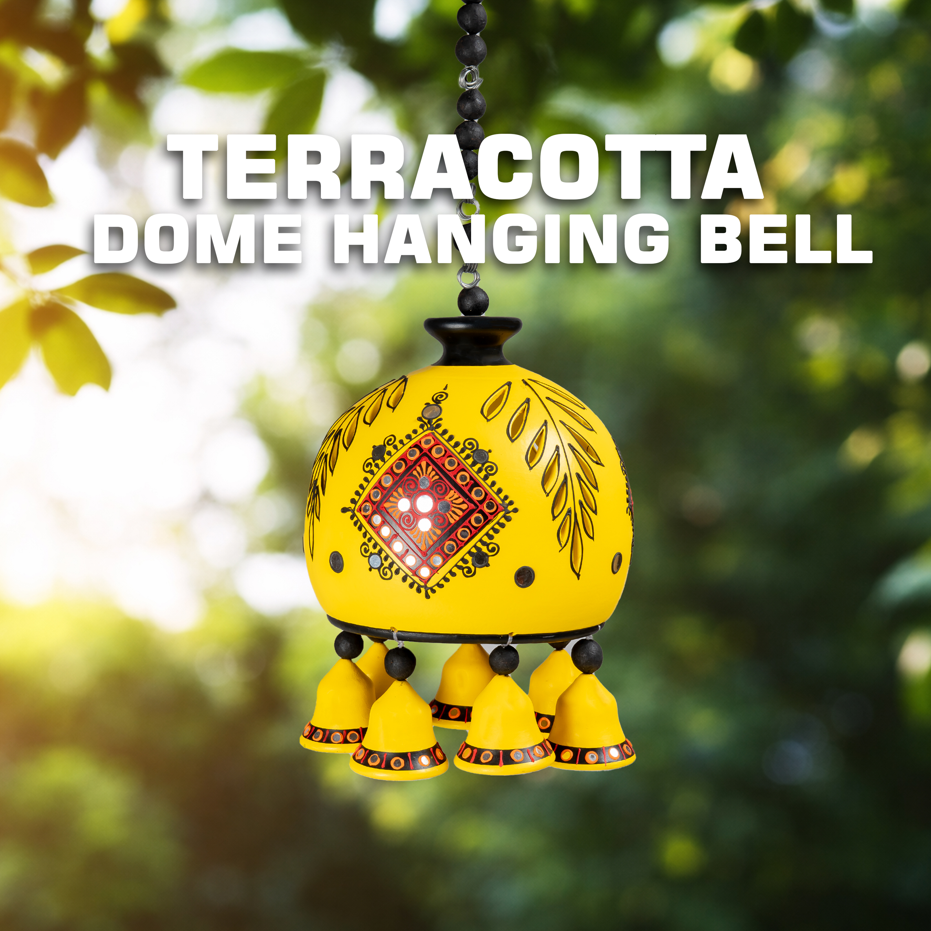 Dome Hanging Bell-YELLOW-S